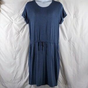 32Degree COOL Women's Blue Short Sleeve Short Athletic Dress Plus Size XXL